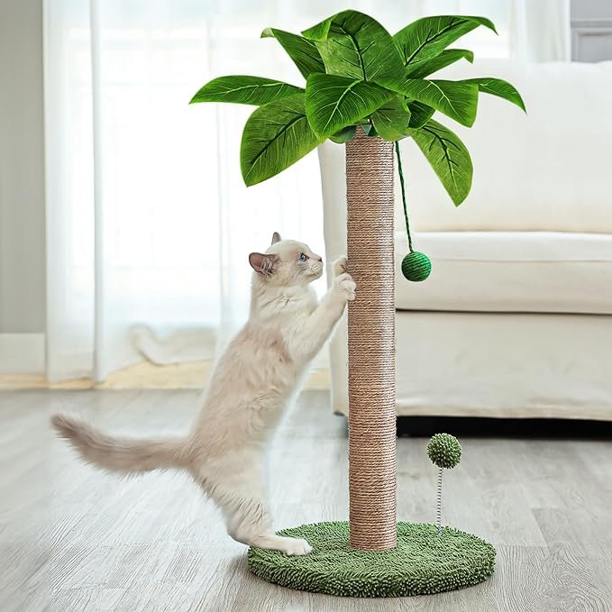 Cute Cat Tree with Dangling and Spring Ball Toys